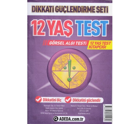 Dikkati Güçlendirme Seti Yaprak Test 12 Yaş