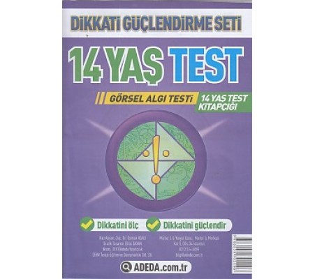 Dikkati Güçlendirme Seti 14 Yaş  Yaprak Test