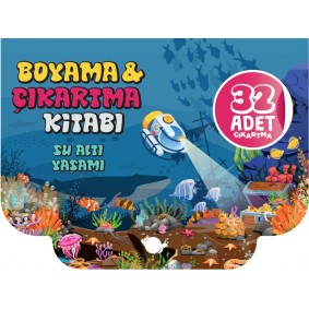 Su Altı Yaşamı - Boyama ve Çıkartma Kitabı Su Altı Yaşamı - Boyama ve Çıkartma Kitabı