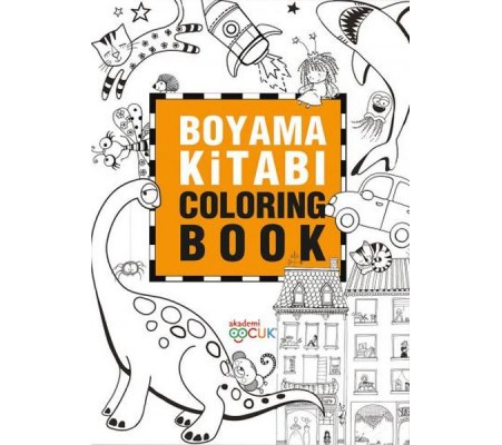 Boyama Kitabı - Coloring Book - 24X33,5 cm