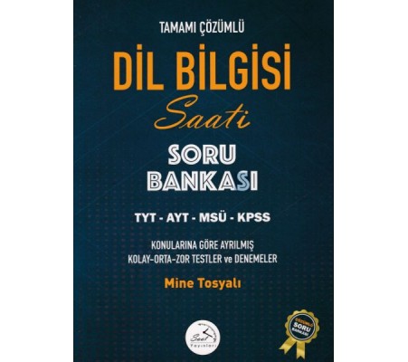 Saat Yayınları Dilbilgisi Saati Soru Bankası TYT-AYT-MSÜ-KPSS (Yeni)