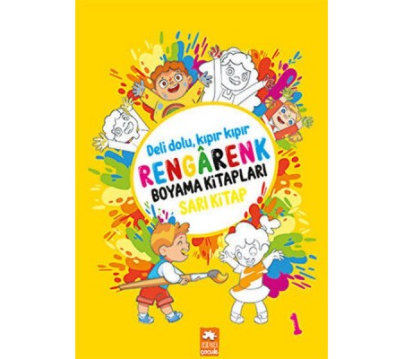 Rengarenk Boyama Kitabı 1 - Sarı Kitap