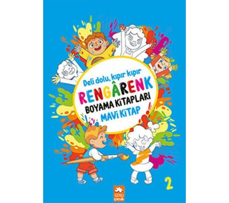 Rengarenk Boyama Kitabı 2 - Mavi Kitap