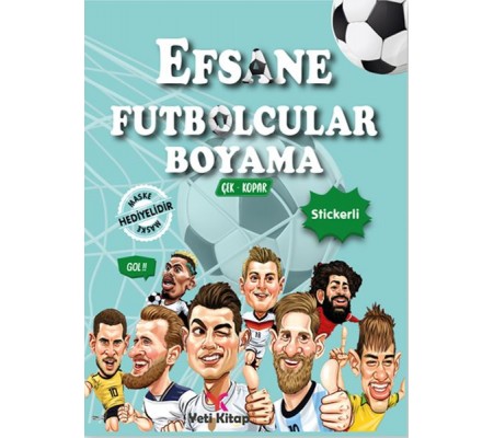 Efsane Futbolcular Boyama Kitabı