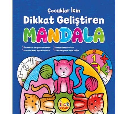 Çocuklar İçin Dikkat Geliştiren Mandala