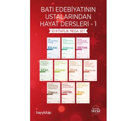 Batı Edebiyatının Ustalarından Hayat Dersleri - 1 (10 Kitap)