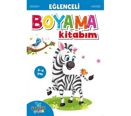 Eğlenceli Boyama Kitabım - Mavi Kitap