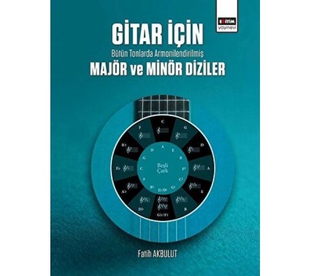 Gitar İçin Bütün Tonlarda Armonilendirilmiş Majör ve Minör Diziler