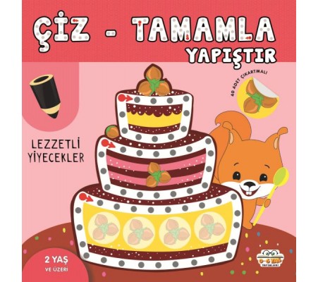 Çiz-Tamamla-Yapıştır Lezzetli Yiyecekler