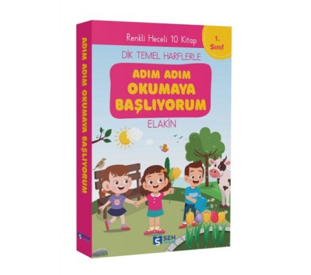 Adım Adım Okumaya Başlıyorum İlk Okuma Kitapları  Set  (10 Kitap)