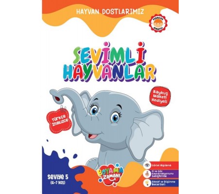 Hayvan Dostlarımız - Sevimli Hayvanlar Seviye 5 (6-7 Yaş)