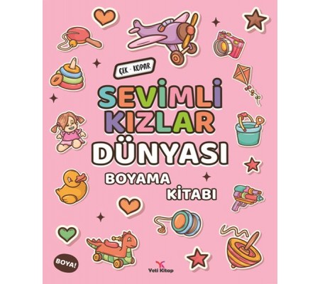 Sevimli Kızlar Dünyası Boyama Kitabı