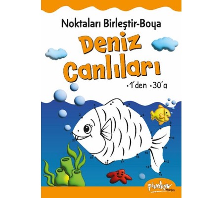 Noktaları Birleştir-Boya Deniz Canlıları-1’den 30’a