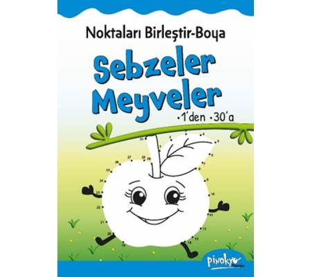 Noktaları Birleştir-Boya Sebzeler-Meyveler-1’den 30’a