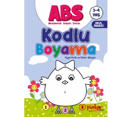 ABS 3-4 Yaş Kodlu Boyama