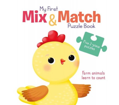 My First Mix & Match Puzzle Book: Farm Animals Learn to Count