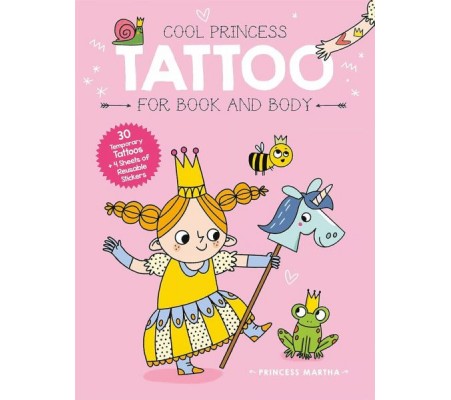 Cool Princess Tattoo Book: Martha