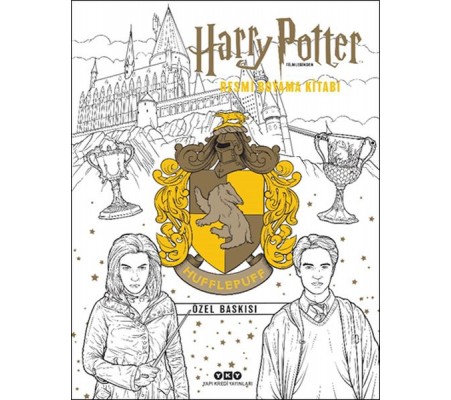 Harry Potter Filmlerinden Resmi Boyama Kitabı – Hufflepuff Özel Baskısı