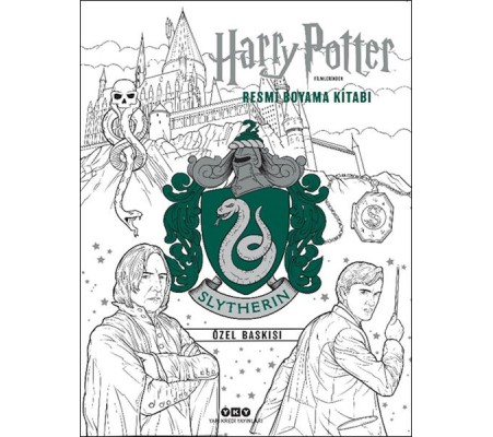 Harry Potter Filmlerinden Resmi Boyama Kitabı – Slytherin Özel Baskısı