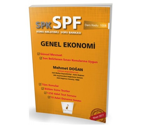 SPK-SPF Genel Ekonomi Konu Anlatımlı Soru Bankası