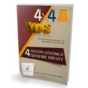Pelikan YDS 4x4 Özgün Çözümlü Deneme Sınavı Pelikan YDS 4x4 Özgün Çözümlü Deneme Sınavı