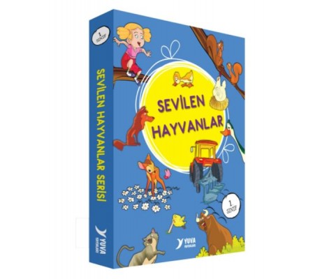 Sevilen Hayvanlar Serisi 1. Sınıf Düz Yazılı 10 Kitap