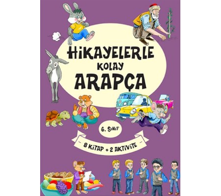 6. Sınıf Hikayelerle Kolay Arapça (8 Kitap + 2 Aktivite)