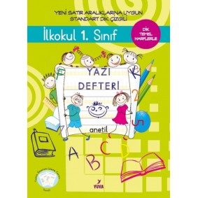 1. Sınıf Yazı Defteri Standart Dik Çizgili - Büyük Boy 1. Sınıf Yazı Defteri Standart Dik Çizgili - Büyük Boy