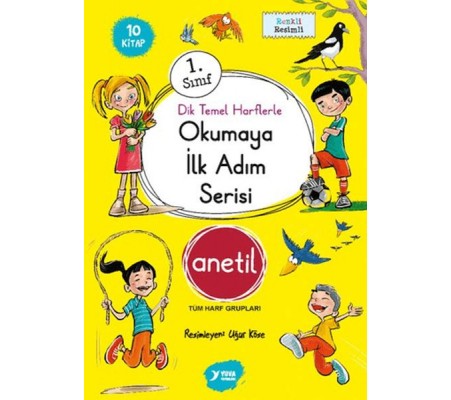 Okumaya İlk Adım Serisi Anetil Düz Yazı (10 Kitap)