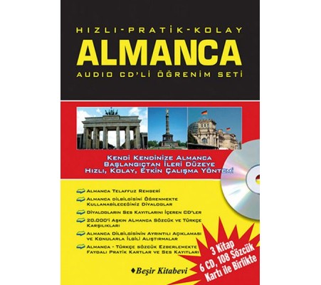 Hızlı Pratik Kolay Almanca Audio CDli Öğrenim Set