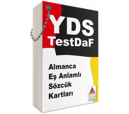 Delta Kültür Almanca Eşanlamlı Sözcük Kartları / YDS TestDaF