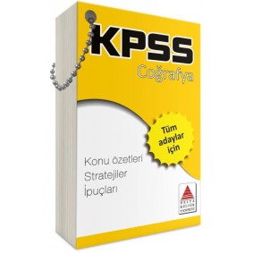 Delta Kültür KPSS Coğrafya Strateji Kartları