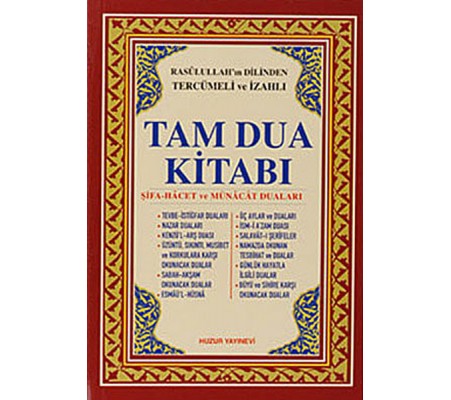 Tam Dua Kitabı Ciltli (Kod 018)